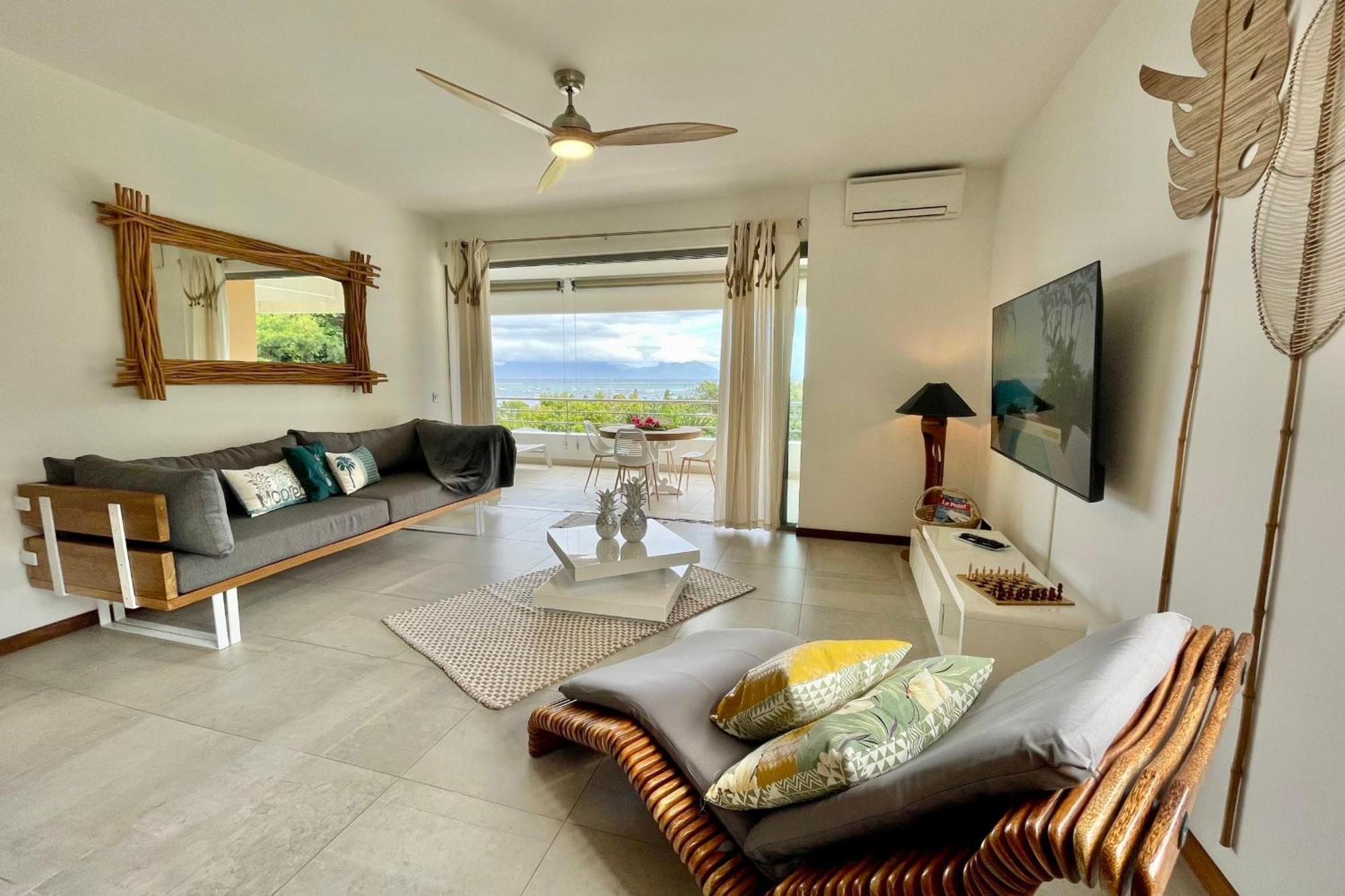 Manuia Luxury Apartment - Tahiti Punaauia -Wi-Fi Netflix Pool & Gym Exteriör bild