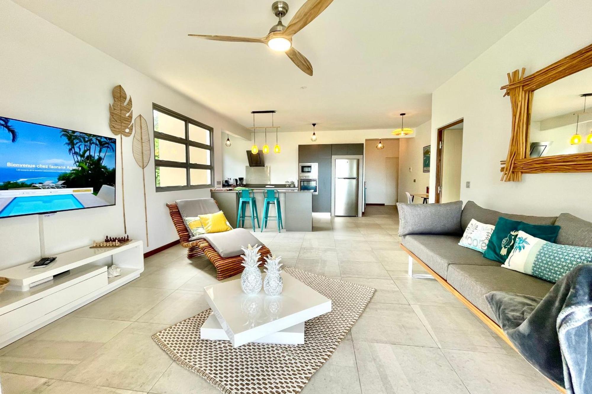 Manuia Luxury Apartment - Tahiti Punaauia -Wi-Fi Netflix Pool & Gym Exteriör bild